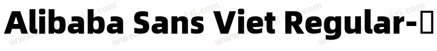 Alibaba Sans Viet Regular字体转换